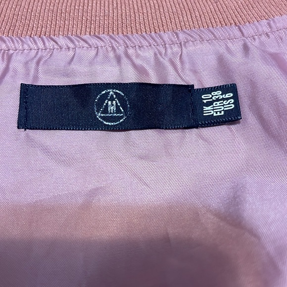 Missguided Jacket Rose/Tan Color Front Zip - Picture 6 of 7